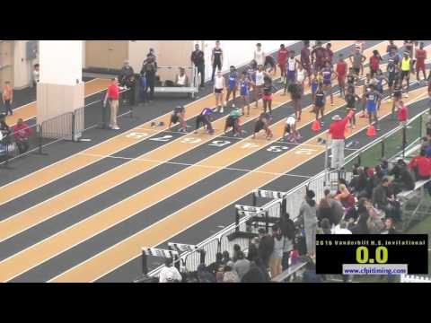2016 Vandy HS Invite - Girls 60m Dash Seeded Heat 3