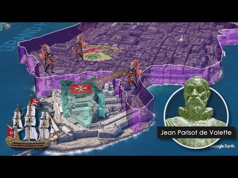Great Siege of Malta (1565) told on Google Earth