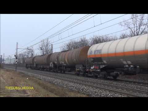 E.483 E.189 CON TRENI MERCI IN TRANSITO A CARIMATE. (CO) 11 - 2 -  2017.