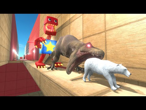 Escape from the enemies in the deadly corridor - Animal Revolt Battle Simulator