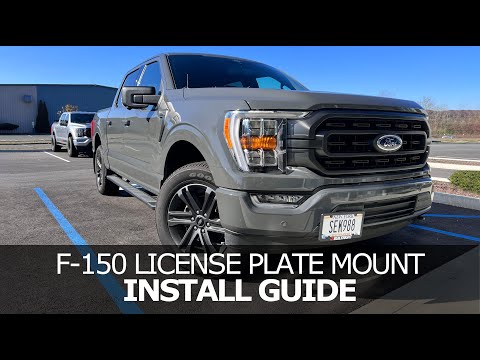 2021+ F-150 License Plate Mount Kit Install Guide