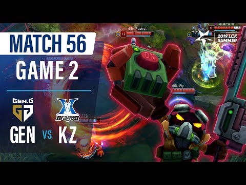 GEN vs KZ | Match56 Game2 H/L | 2019 LCK Summer