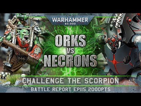 Orks vs Necrons Warhammer 40K Battle Report 9th Edition 2000pts CTS115 SPIDER IN THE WOODS!