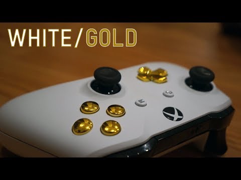 WHITE/GOLD XBOX ONE CONTROLLER