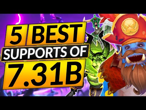 Top 5 BEST SUPPORT Heroes of the NEW 7.31B PATCH - BEYOND BROKEN - Dota 2 Guide