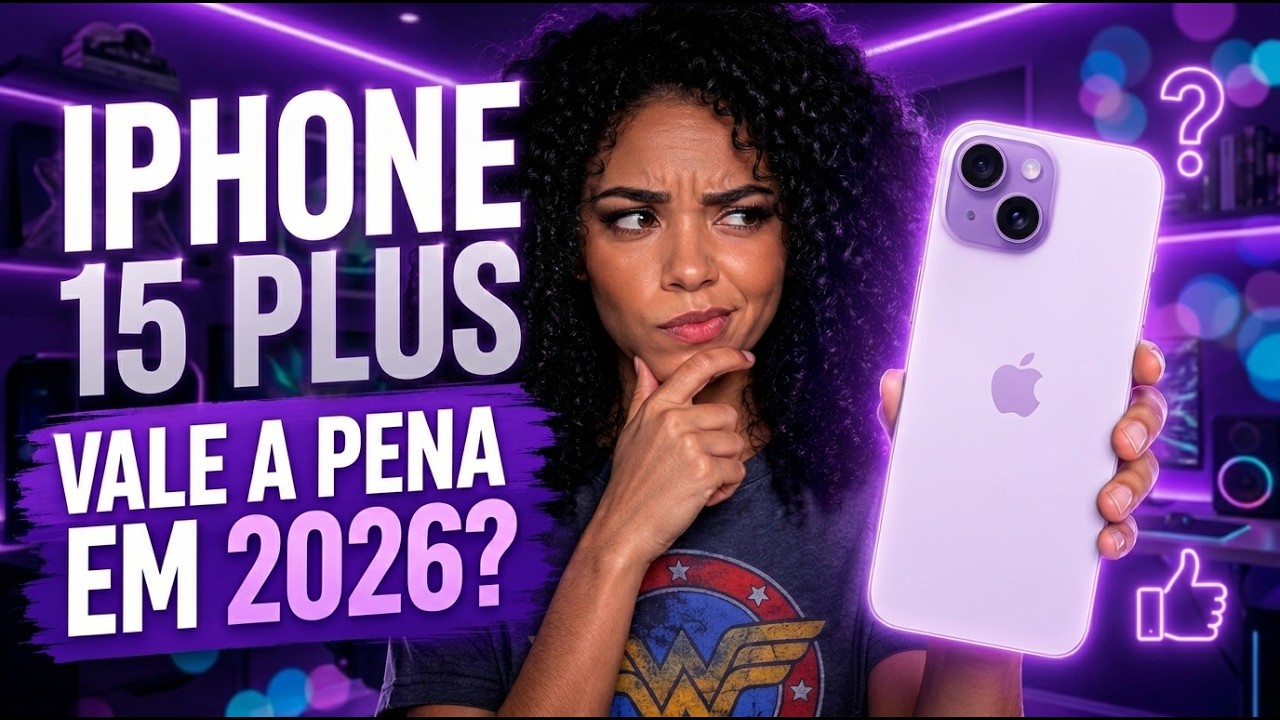 Miniatura da avaliação em vídeo de Smartphone Apple iPhone 15 Plus 128 GB Amarelo