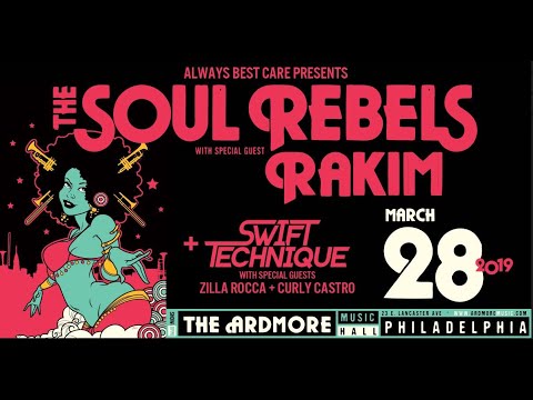 The Soul Rebels with Rakim - Don't Sweat the Technique (Live at Ardmore Music Hall on 3/28/19)