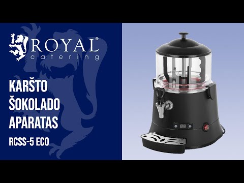 vaizdo įrašas - Karšto šokolado aparatas - 5 litrai - LED ekranas