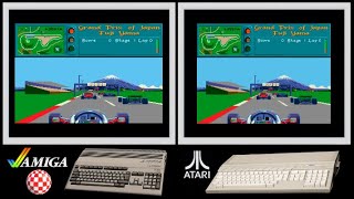 A500 vs Atari ST : VROOM (Side by side comparison)