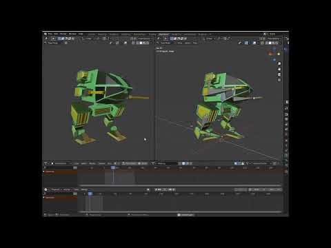 Blender Mech Animation Demo