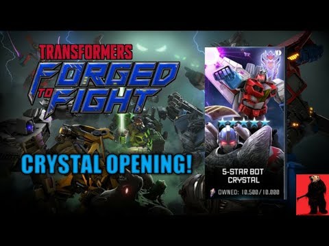 Transformers Forged To Fight OPENING MY FIRST 5 STAR BOT CRYSTAL!