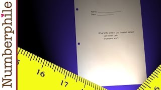 Secrets to measuring a piece of paper - Numberphil