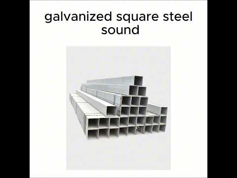 metal pipe vs galvanized square steel sound #galvanizedsteel