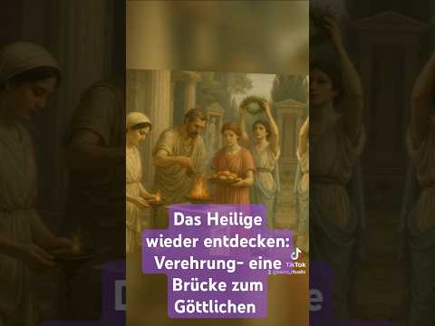 Das Heilige wieder entdecken: Verehrung- eine Brücke zum Göttlichen