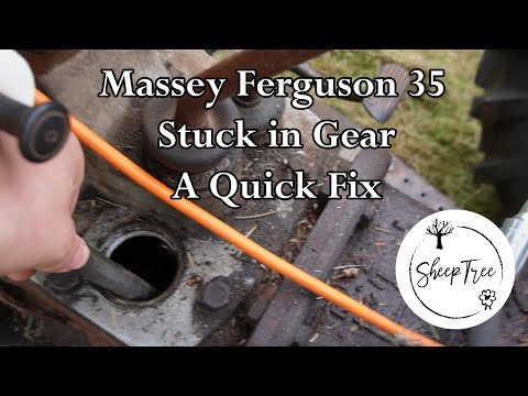 Stuck in Gear Massey Ferguson 35 | Common problem, easy fix