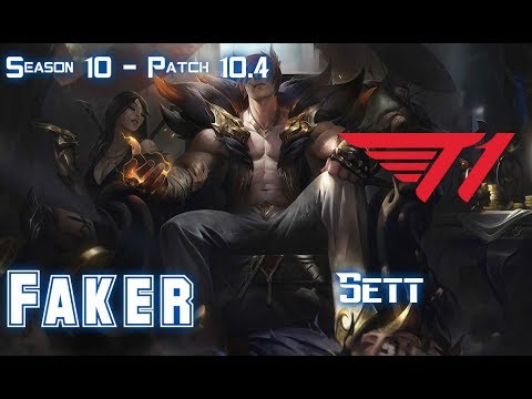 T1 Faker SETT vs ZOE Mid - Patch 10.4 KR Ranked