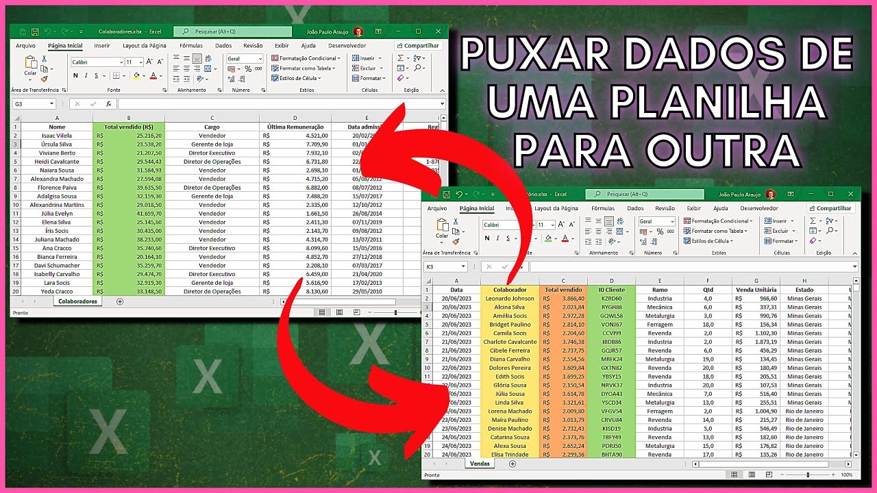 Puxar Dados de Uma Planilha Para Outra com Excel | Como fazer passo a passo