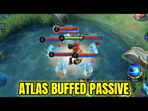 Atlas Buffed New Passive | He Can Freeze | MLBB