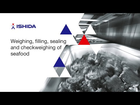 Ishida Europe - Tray packing line for seafood (test product: confectionery)