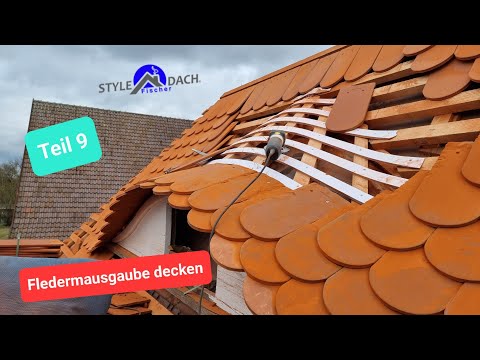 Fledermausgauben ansetzen - Biberschwanz Ochsenauge - Teil 9