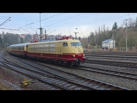 103 113-7 Mit dem Intercity der 80er Jahre D336 unterwegs zum Konstanzer Weihnachtsmarkt in Rottweil