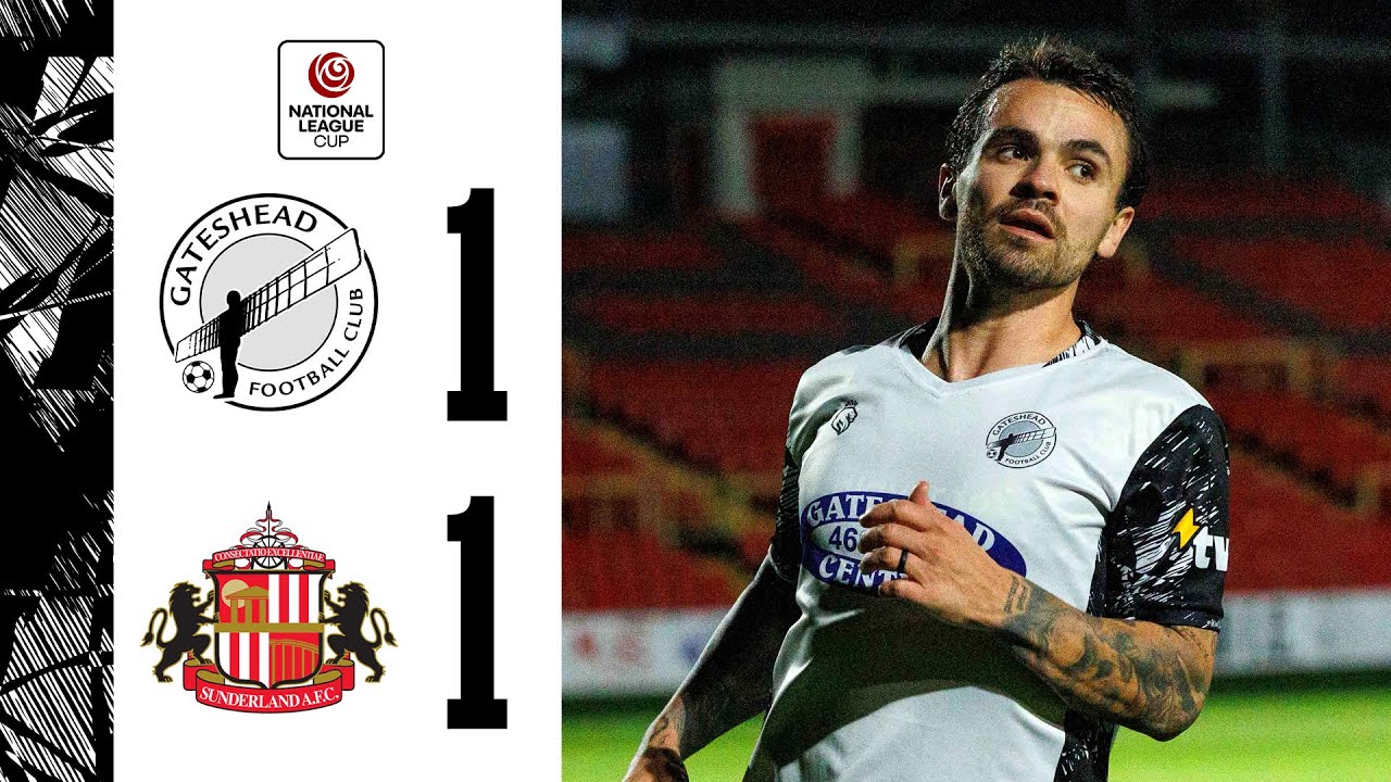 Brooks saves THREE in shootout win! ⛔️ | Gateshead 1-1 (4-3 pens) Sunderland U21 | HIGHLIGHTS