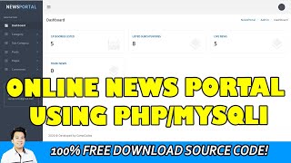Online News Portal using PHP/MySQLi | Free Download Source Code