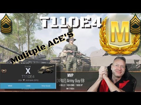 T110E4 Ace Tanker Battle, World of Tanks Console.
