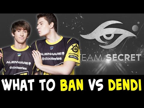 3 MUST BAN heroes vs Secret.Dendi