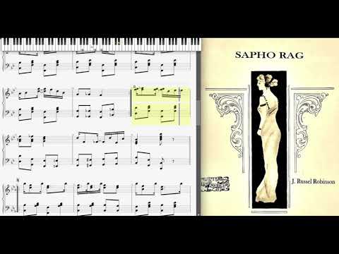 Sapho Rag by J. Russel Robinson (1909, Ragtime piano)