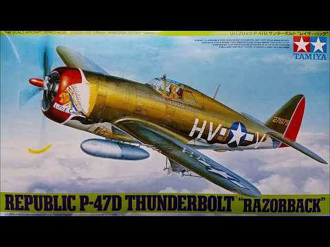 Tamiya Republic P-47D Thunderbolt Razorback Unboxing Review - 1:48 scale model
