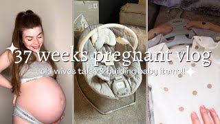 Old wives gender predictions , Cleaning, Building the baby bouncer etc | 37 weeks pregnant vlog