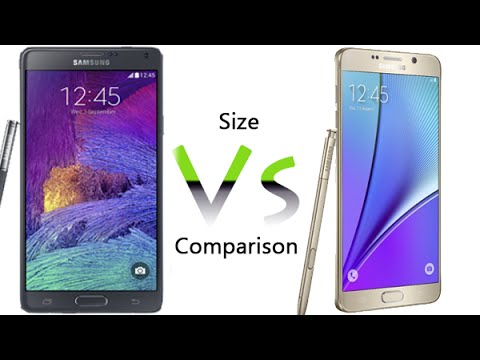 Note 4 vs Note 5 - Size Comparison
