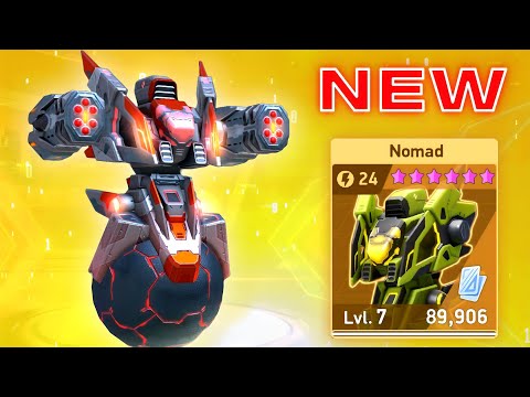 NEW MECH Nomad with Missile Rack 12 - Mech Arena