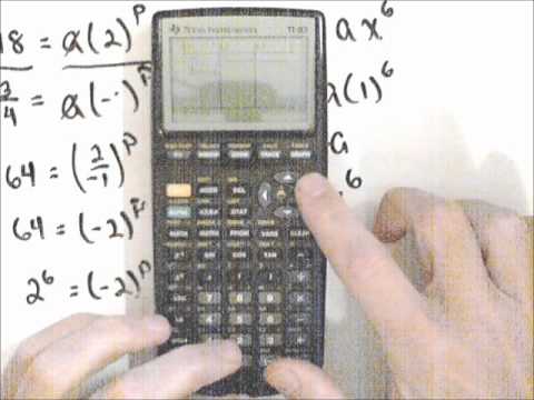 Power Function Through Two Points