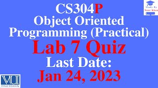 Download the video "CS304P - Object Oriented Programming (Practical) Lab 7 Quiz 2023 | CS304P Lab 7 Quiz 2023 | CS304P"
