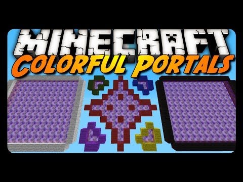 AntVenom - Minecraft: COLORFUL PORTALS MOD! (Multi-Dimensional Teleporting)
