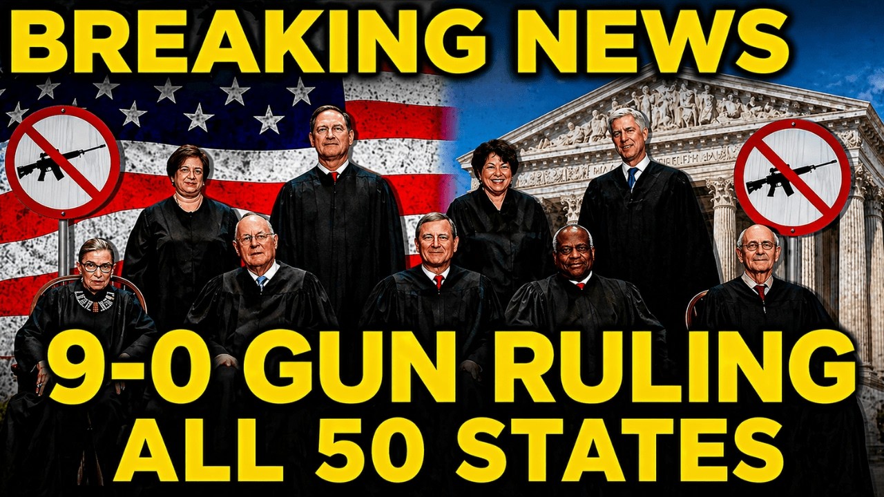 All 50 States WARNED: Supreme Court's 9-0 Ruling Just Changed U.S. Gun Laws Forever!