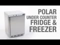 Video: Congelador bajo mostrador de acero inoxidable 140L. Polar CD081