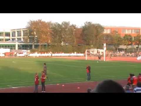 1. Halbzeit der Pokalsensation SV Mering - SpVgg Unterhaching