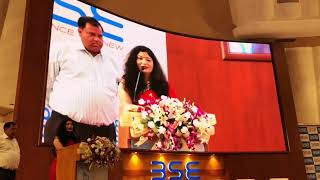 Actress Garima Agarwal Anchoring in Bombay Stock Exchange video