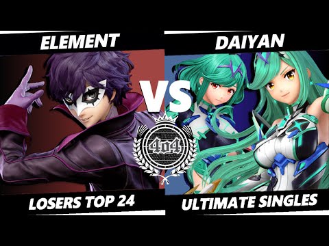 4o4 Smash Night 60 - GUMP2| Element (Joker) vs Daiyan (Mythra, Pyra) - Losers Round 5