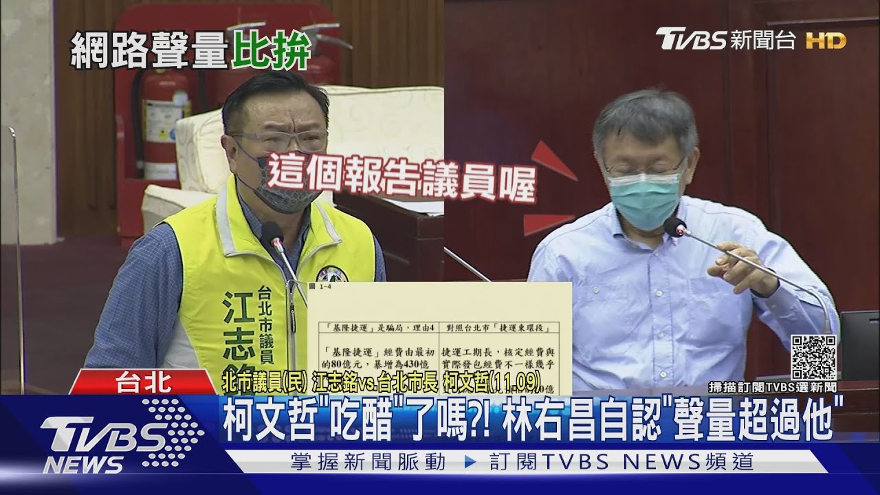 柯文哲「吃醋」了嗎?! 林右昌自認「聲量超過他」