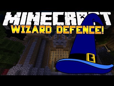 Minecraft Minigame: WIZARD DEFENCE! - (Kit PVP) - w/Preston & Woofless