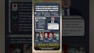 Download lagu Didesak Publik, Ini Sanksi Berat 6 Mahasiswa UNUD Perundung Timothy mp3