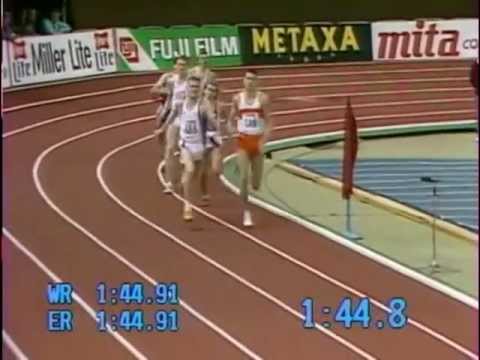 David Sharpe 800m European Indoor Championships 1988