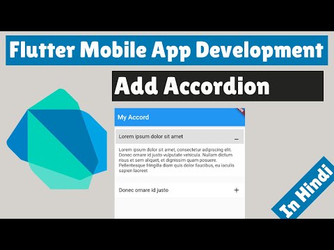 Flutter Mobile App Development How to add Accordion