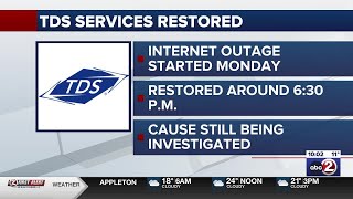 TDS services fully restored Tuesday night after outage, cause still unknown at this time