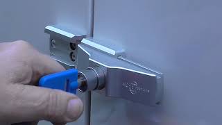 Univerzální zámek pro posuvné a zadní dveře, sada 2 ks