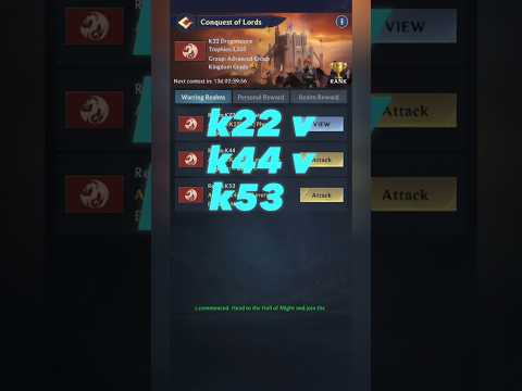 Throne battle k22 vs k44 vs k53. Longnuts Eldric Rekrut faceoff #gaming #puzzlesandchaos #mmorpg